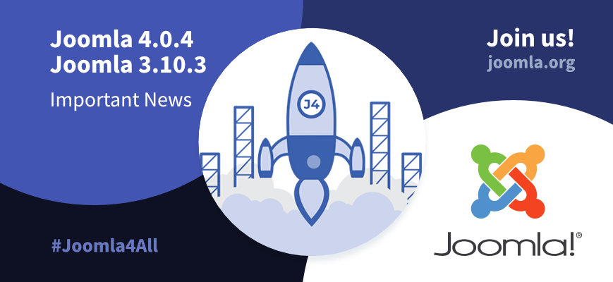 Joomla 4.0.4 Important news Joomla 4.0.4 Important news. Use the hashtags #joomla4 #Joomla4All