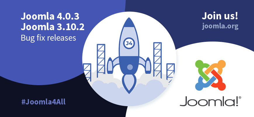 Joomla 4.0.0 Stable Joomla 4.0.3 Stable - Ready for a new world of possibilities. Use the hashtags #joomla4 #Joomla4All