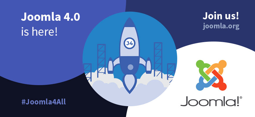 Joomla 4.0.0 Stable Joomla 4.0.0 Stable - Ready for a new world of possibilities. Use the hashtags #joomla4 #Joomla4All